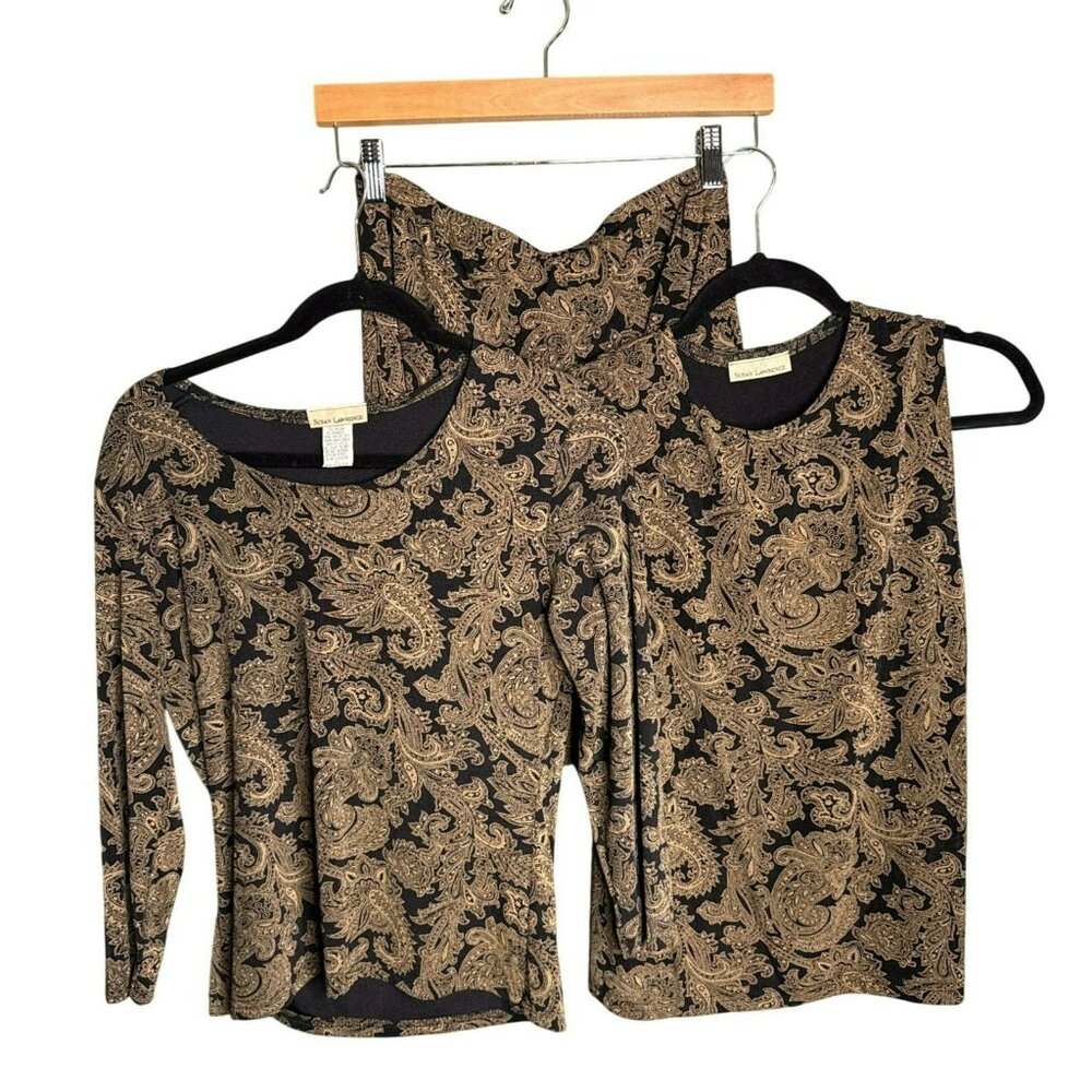 VTG Susan Lawrence Women's Medium 3-Piece Skirt Set